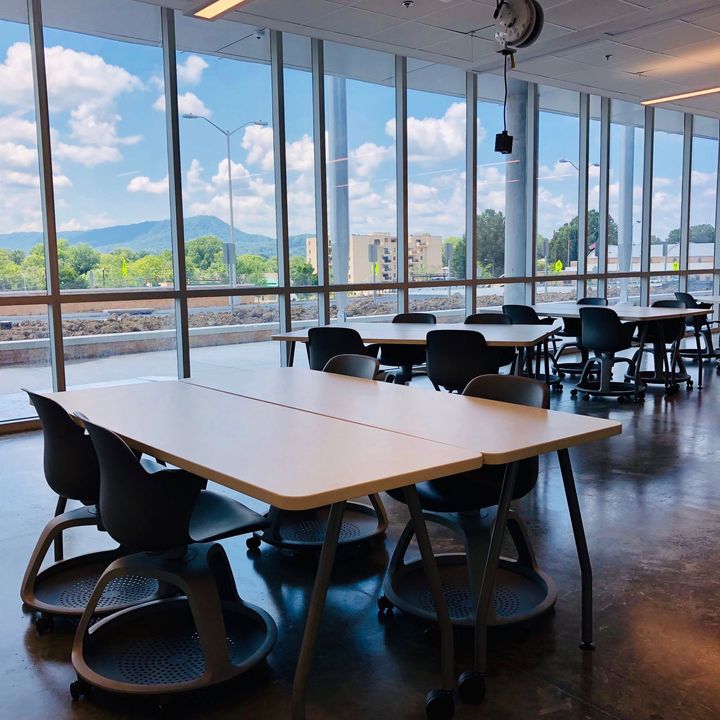 View from my classroom looking out on the mountains